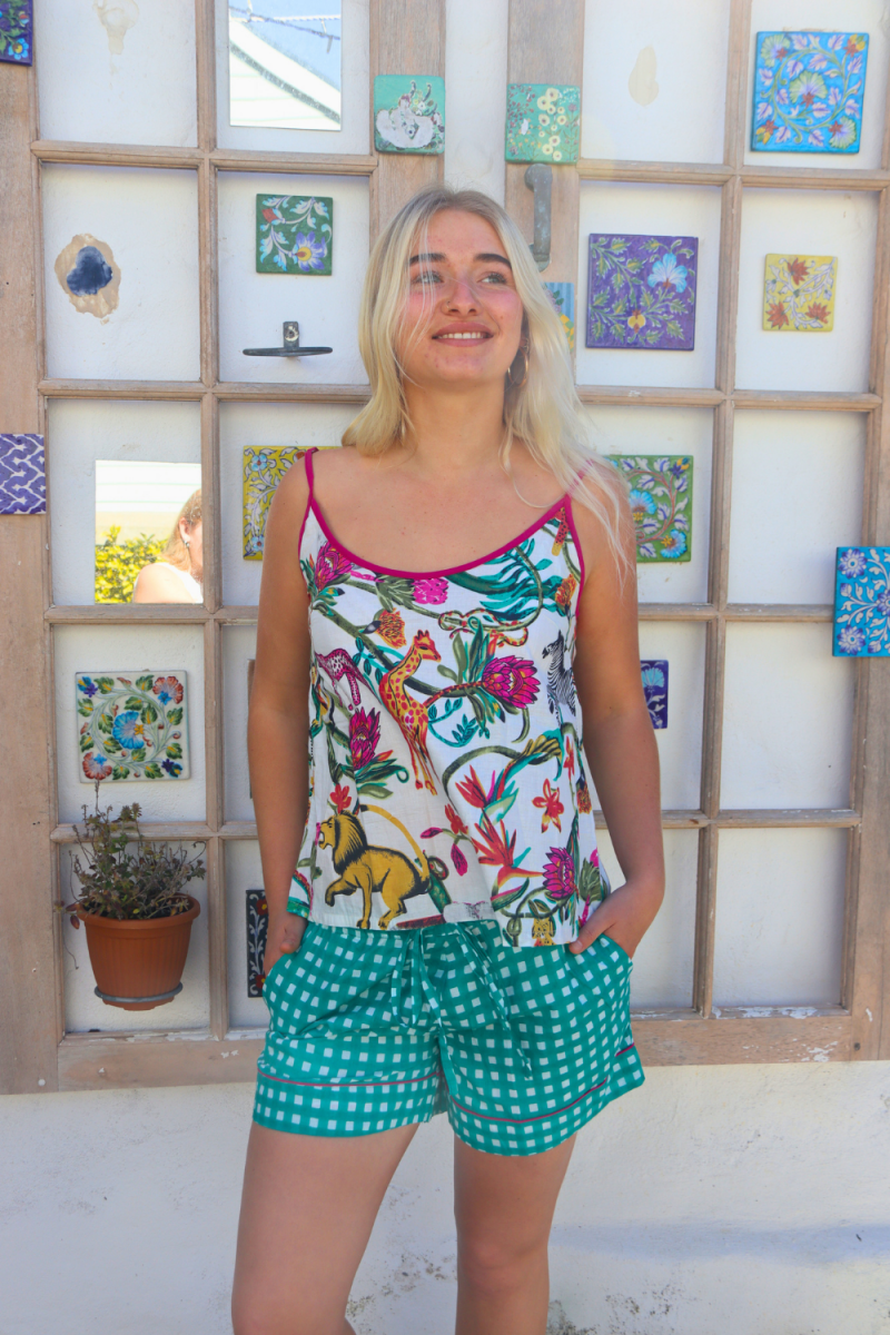 Strappy Shortie Set - Wild at Heart - Gawjus