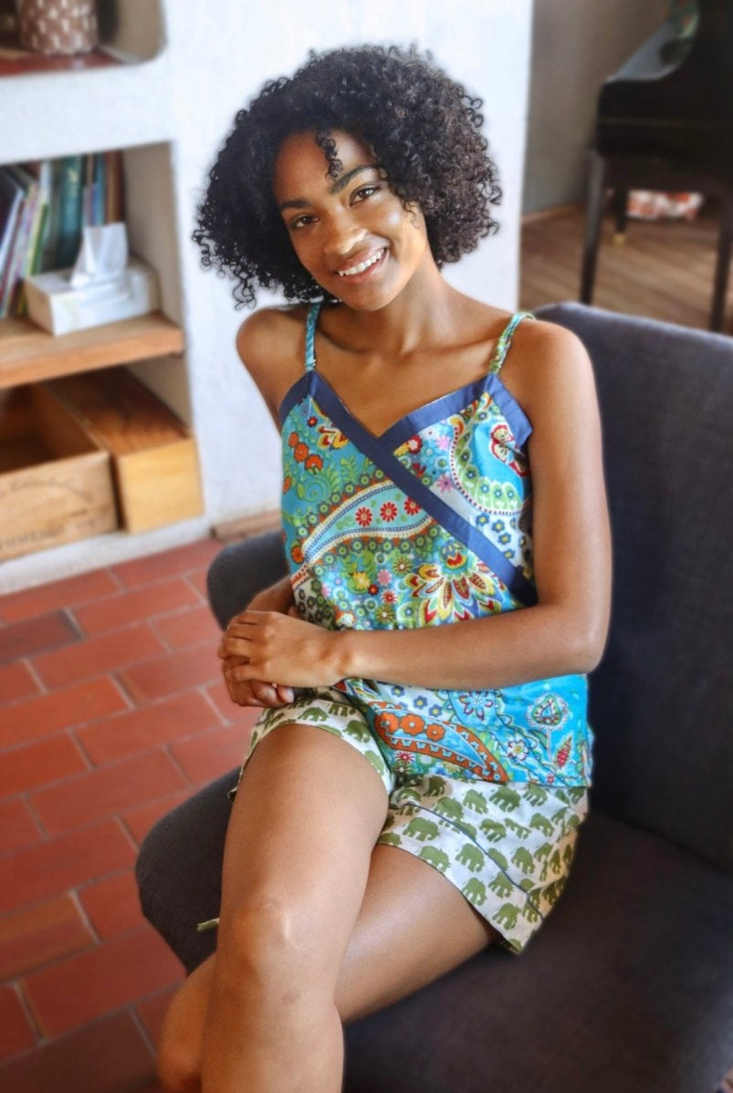 Strappy Shorty - Green Ellie - Gawjus