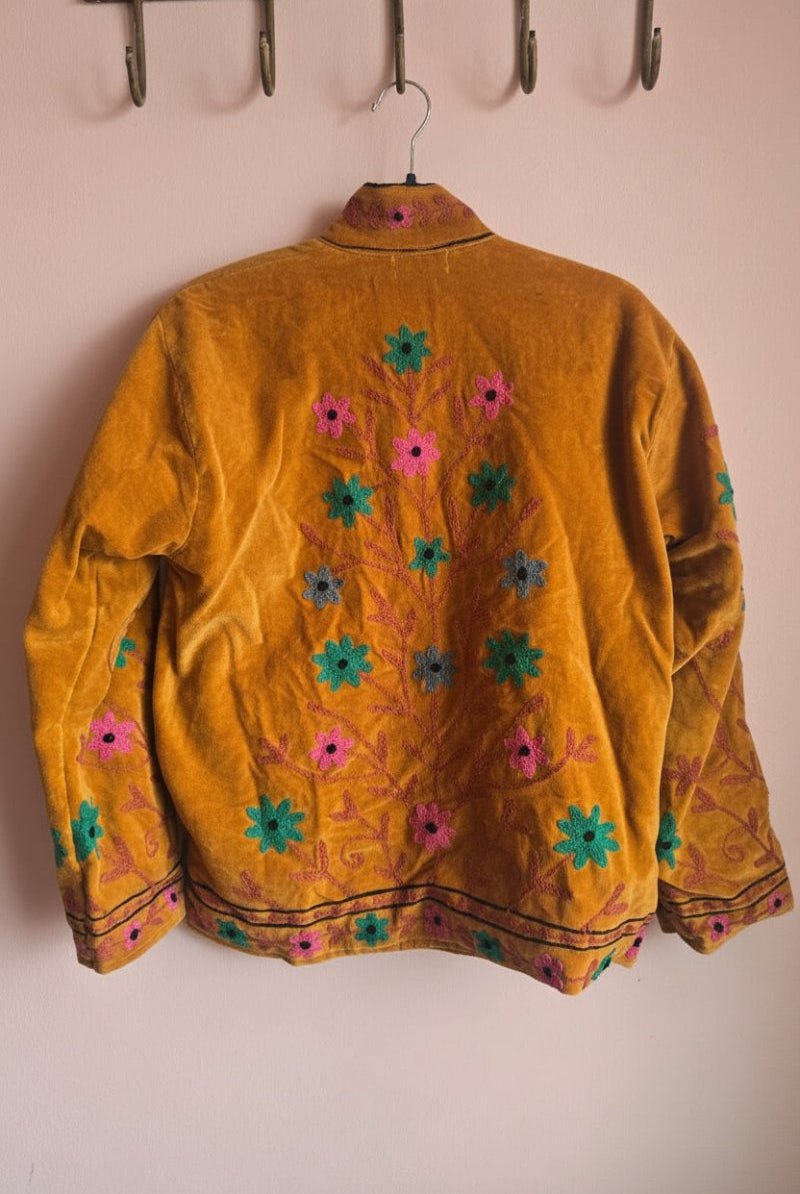 Suzani Embroided Jacket - Floral Sunset - Gawjus