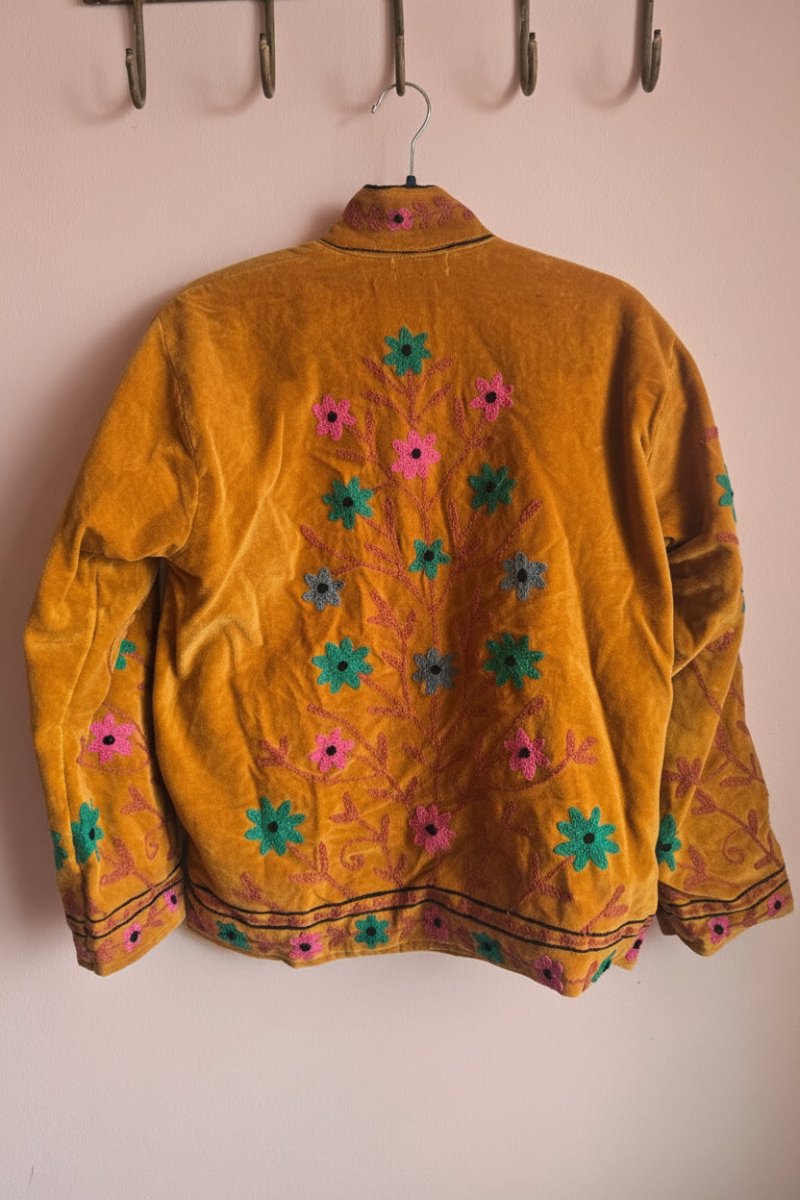 Suzani Embroided Jacket - Floral Sunset - Gawjus