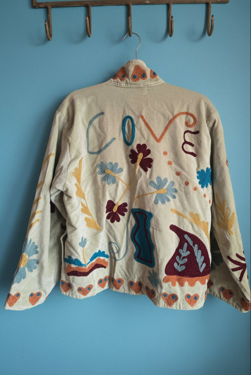Suzani Embroided Jacket - LOVE - Gawjus