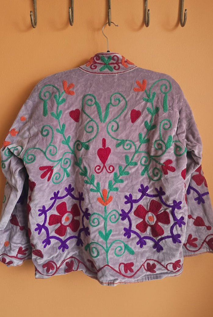 Suzani Embroided Jacket - Pheonix - Gawjus