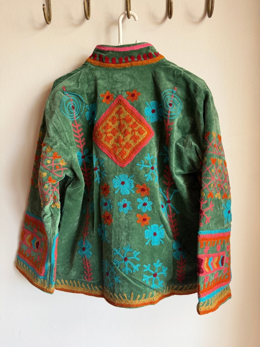 Suzani Embroided Jacket - Prism - Gawjus