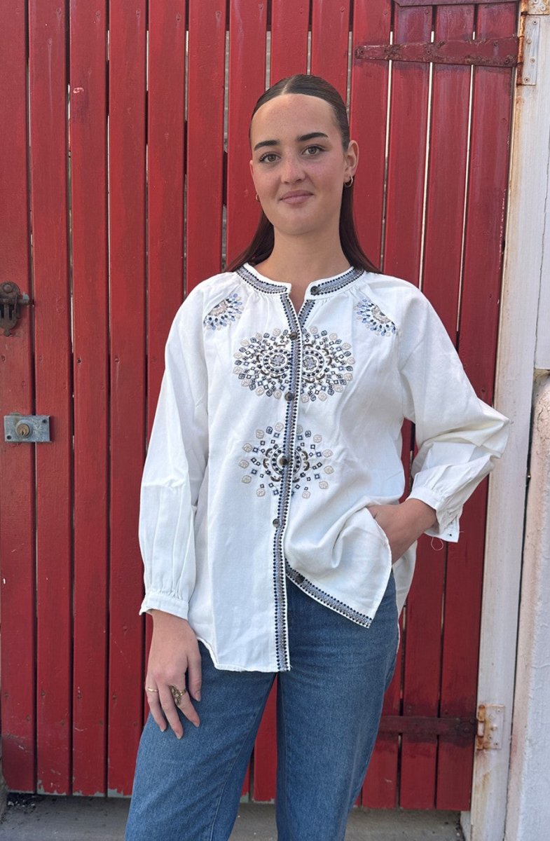 The Denim Blouse - Gawjus