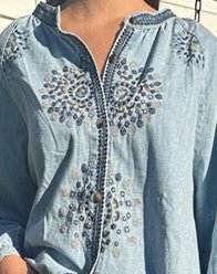 The Denim Blouse - Gawjus
