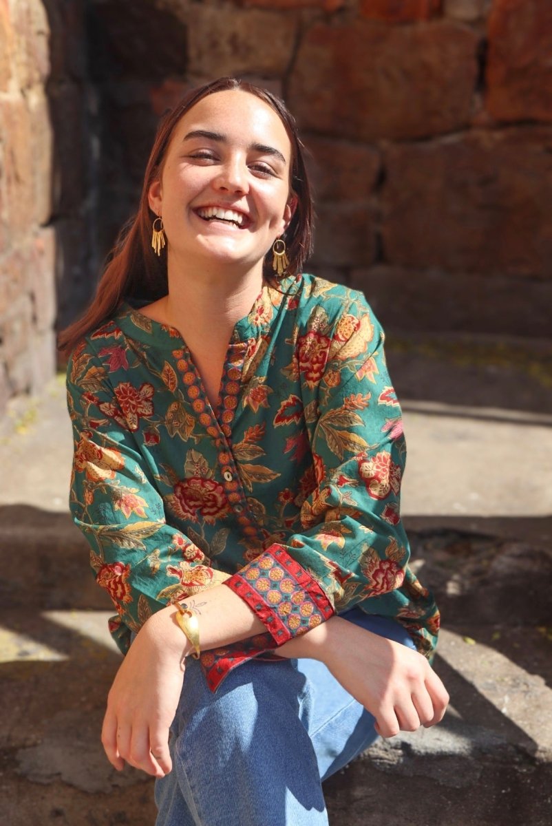 The Everyday Blouse - Moss - Gawjus