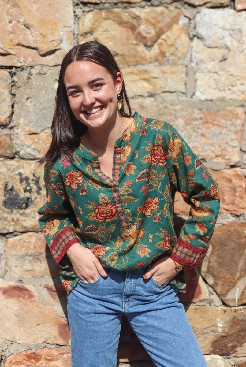 The Everyday Blouse - Moss - Gawjus