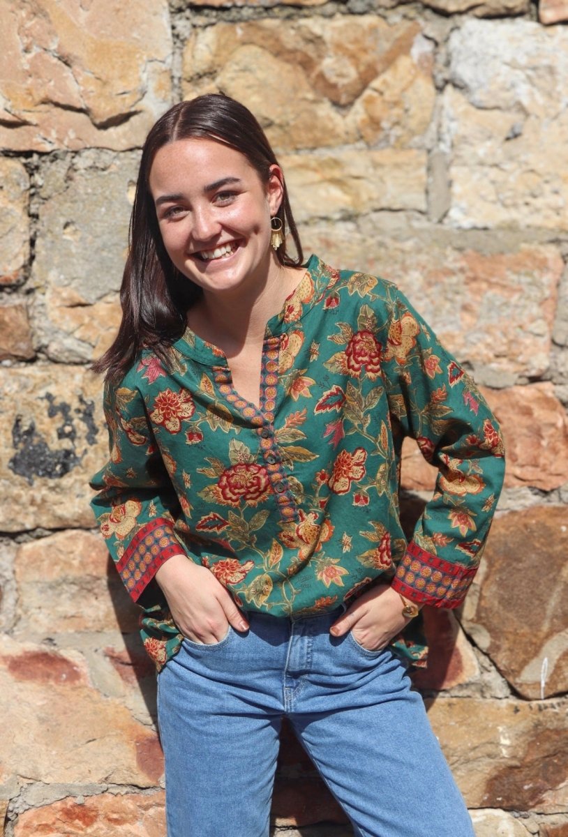 The Everyday Blouse - Moss - Gawjus