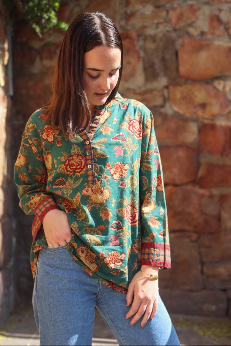The Everyday Blouse - Moss - Gawjus