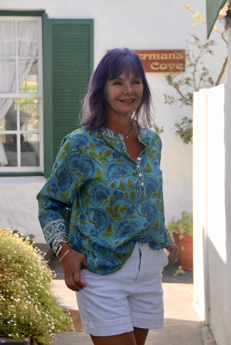 The Everyday Blouse - Sky - Gawjus