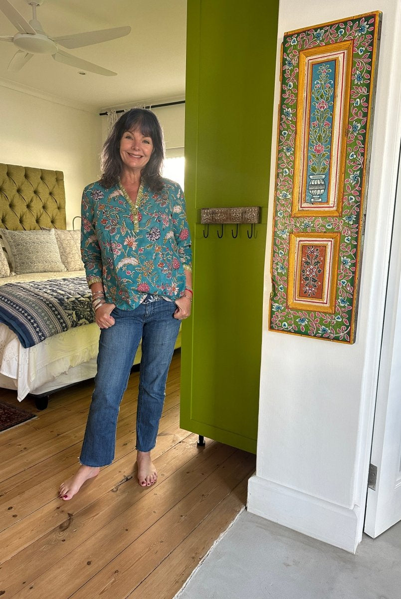 The Everyday Blouse - Turquoise - Gawjus.CapeTown