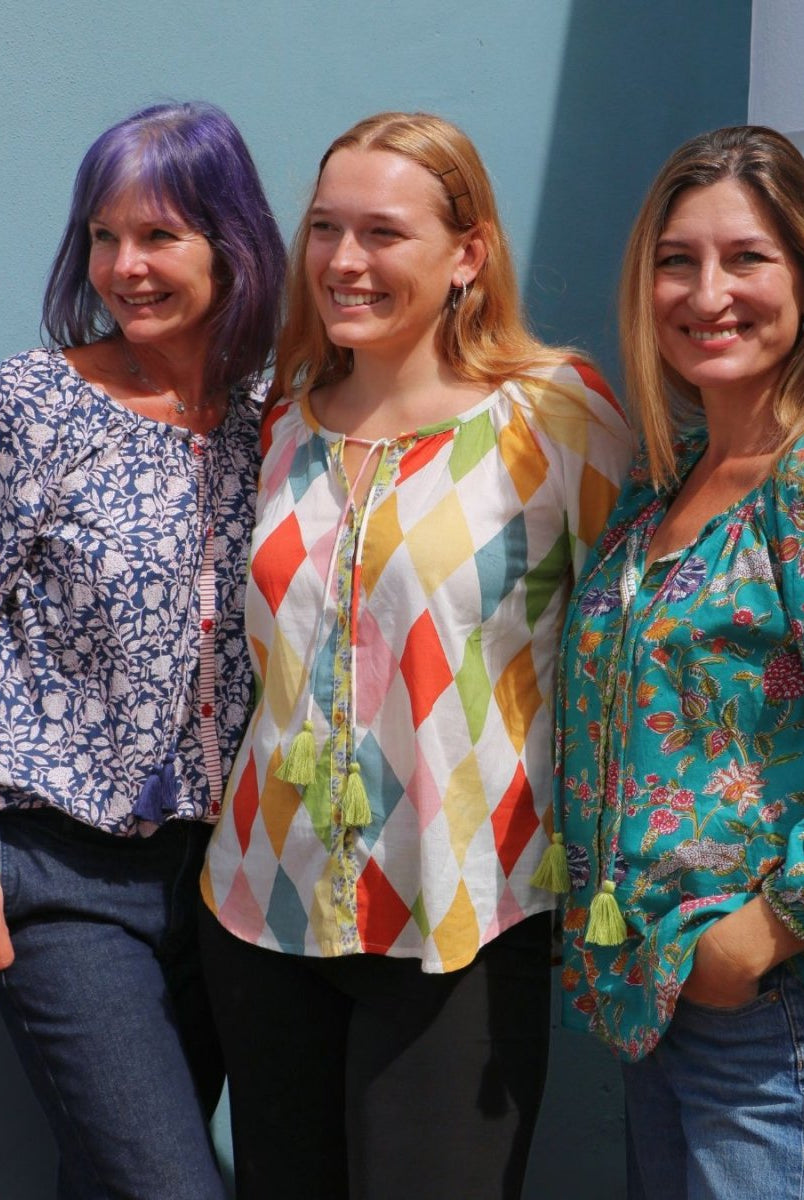 The Lulu Blouse - Turquoise - Gawjus