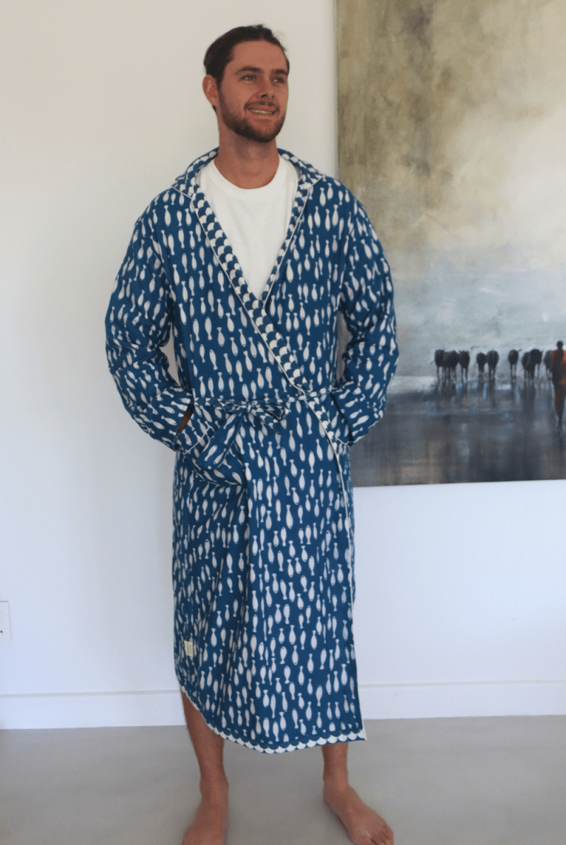 Upstream reversible - hooded Robe - Gawjus