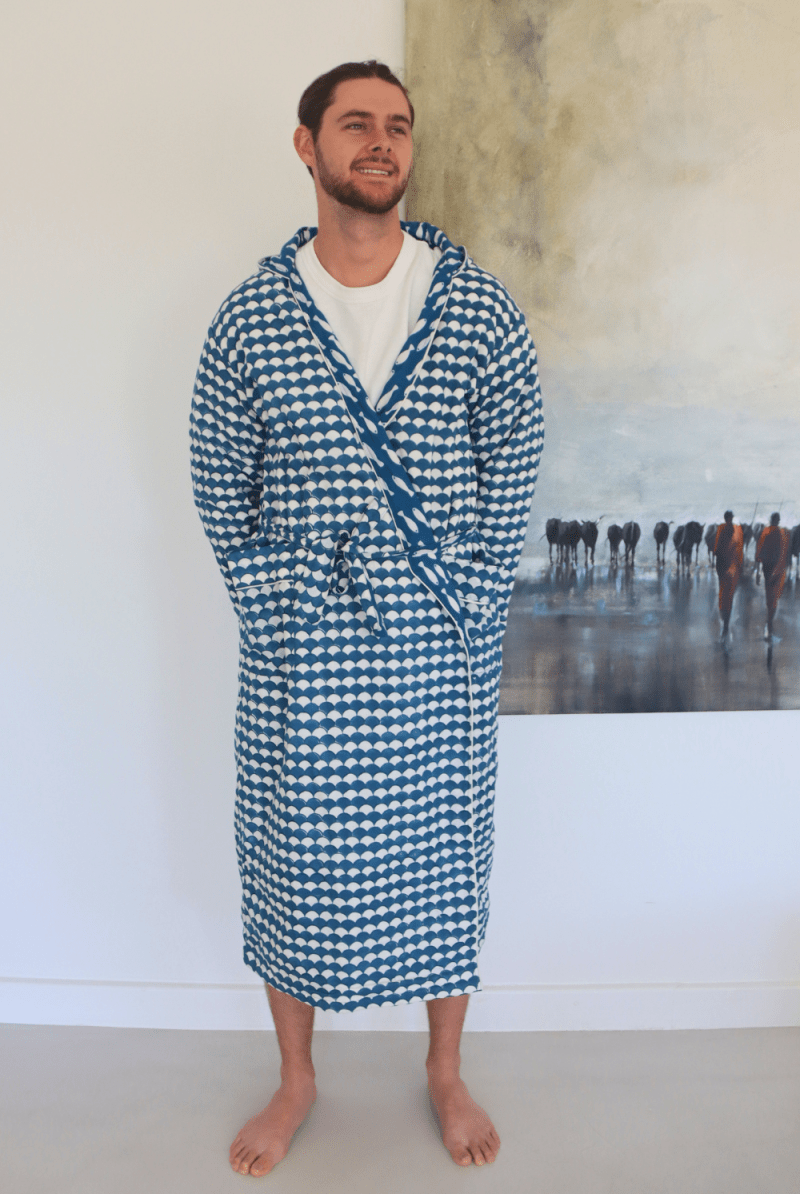 Upstream reversible - hooded Robe - Gawjus