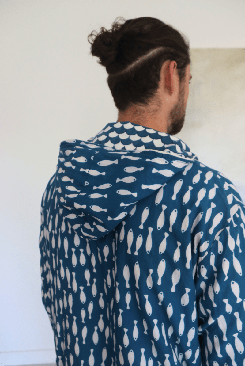 Upstream reversible - hooded Robe - Gawjus