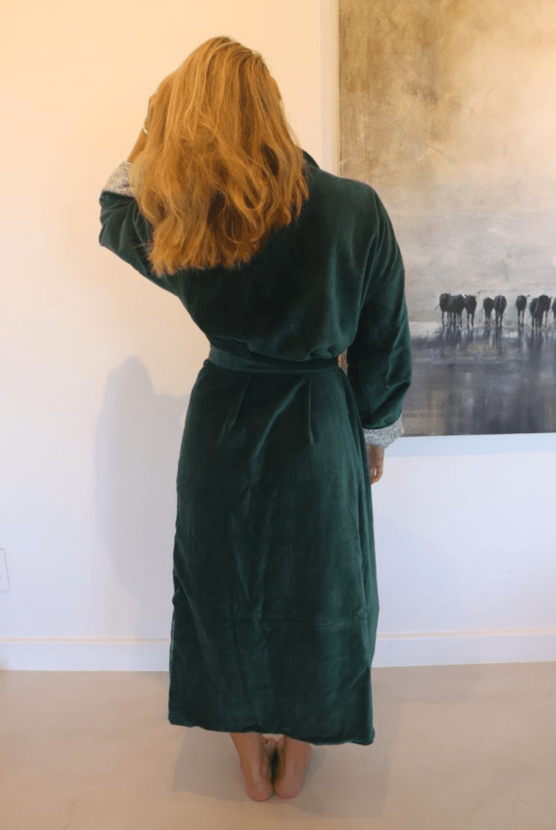 Velvet moss robe Reversible - Gawjus
