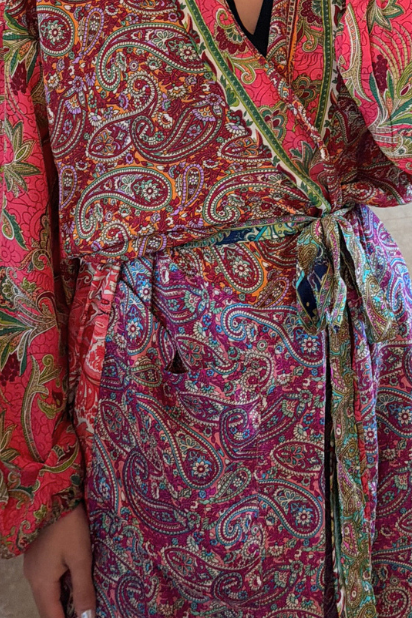Wrap Robe - Red - Gawjus