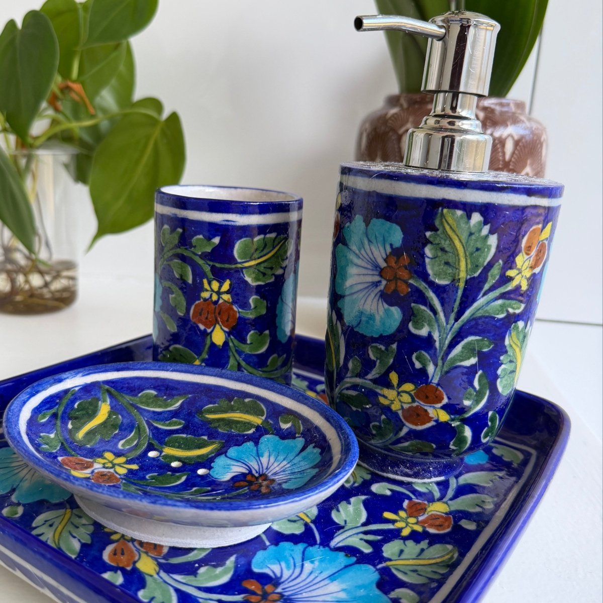Bathroom Set - Dark Blue - Gawjus