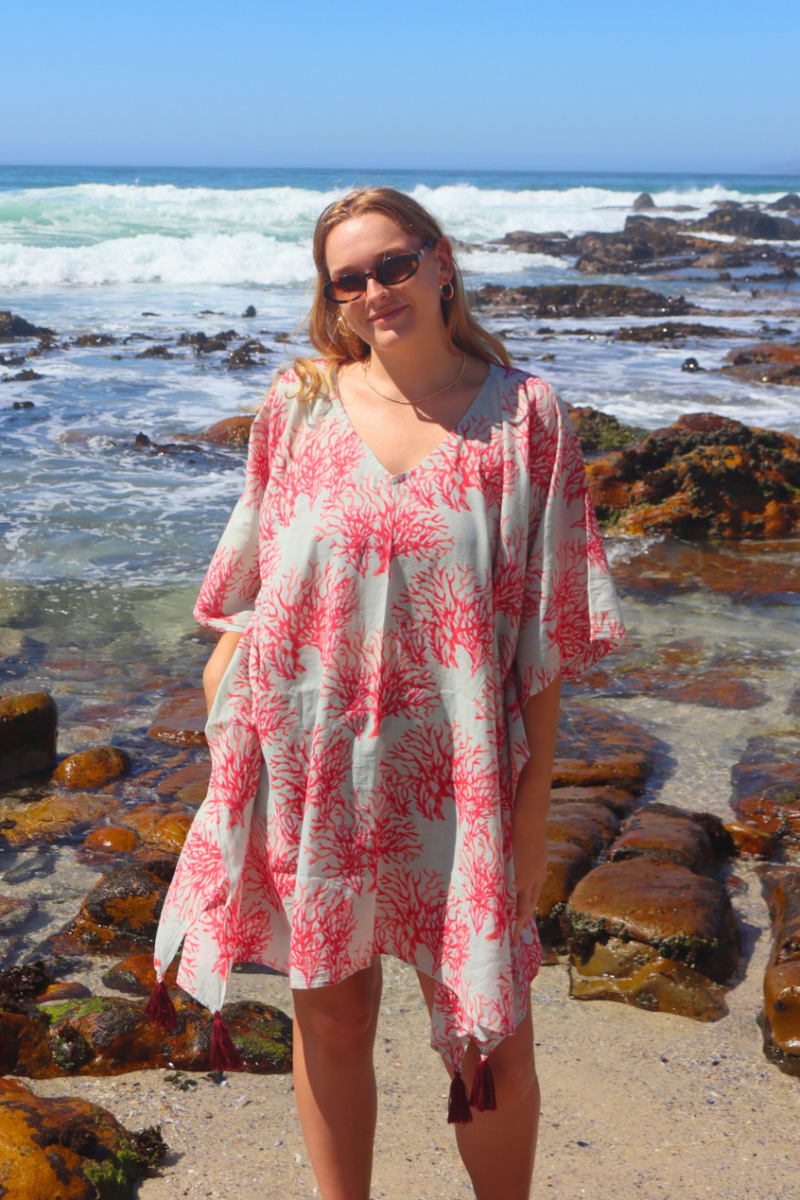 Coral Beach Dress - Gawjus