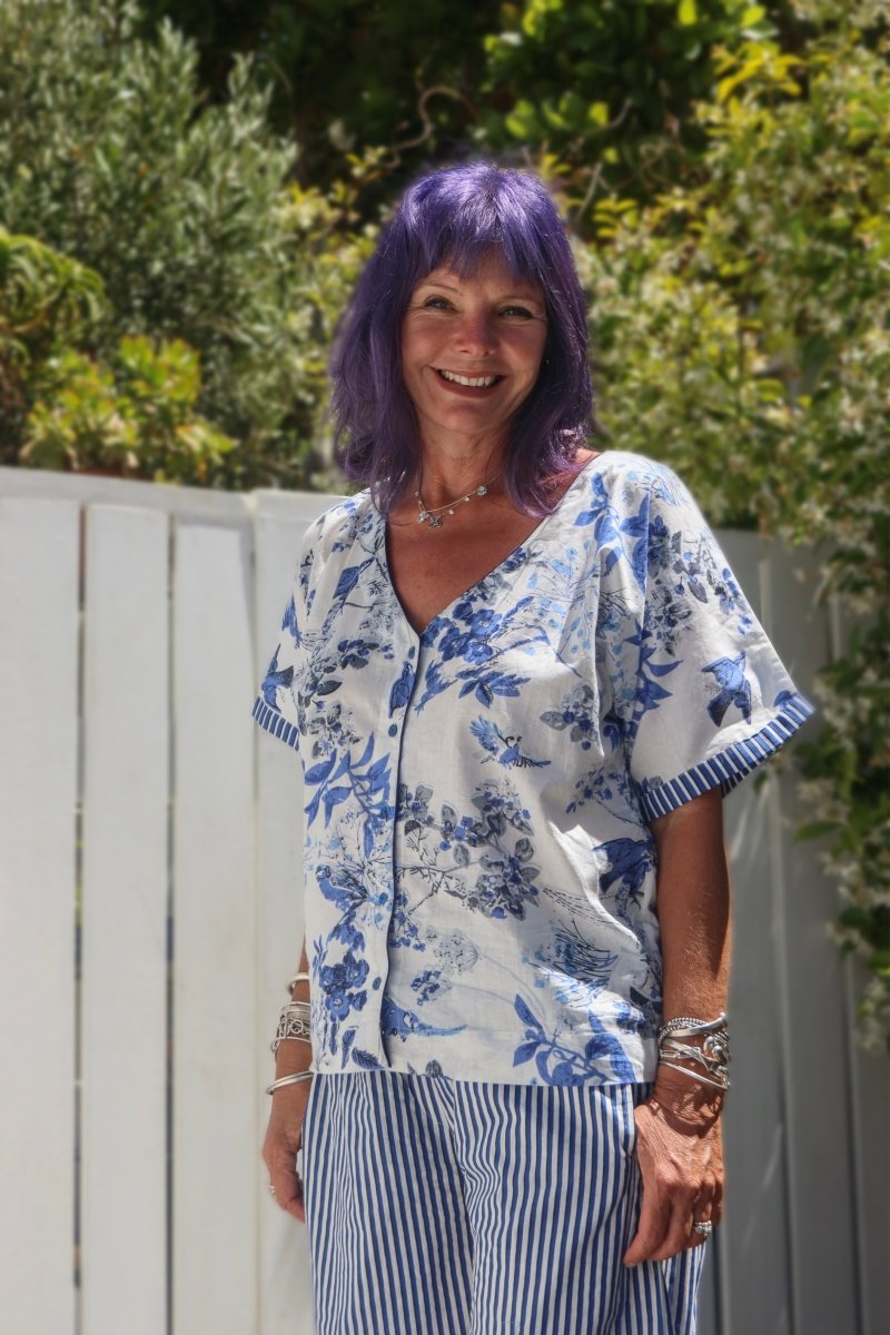 Cropped Frenchies - Blue Bird PREORDER - Gawjus