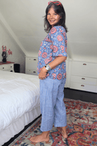 Cropped Frenchies - Poppy on Blue - Classic - Gawjus