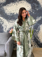 Eden Green Long Robe - Gawjus