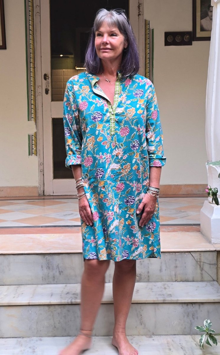 Everyday Shirt Dress - Turquoise - Gawjus.CapeTown