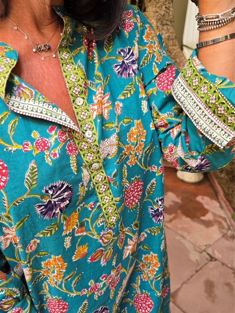 Everyday Shirt Dress - Turquoise - Gawjus.CapeTown