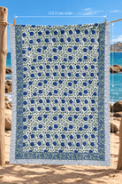 Gawjus Beach Sarong - Blue Bloom - Gawjus
