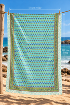 Gawjus Beach Sarong - Blue Paisley - Gawjus