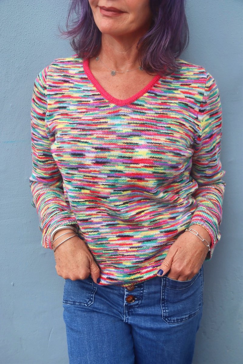 Gawjus Sweater - Mosaic V - Neck - Gawjus