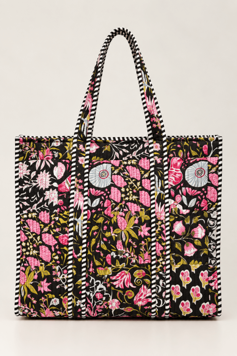 Gawjus Tote Bag Black & Pink - Gawjus
