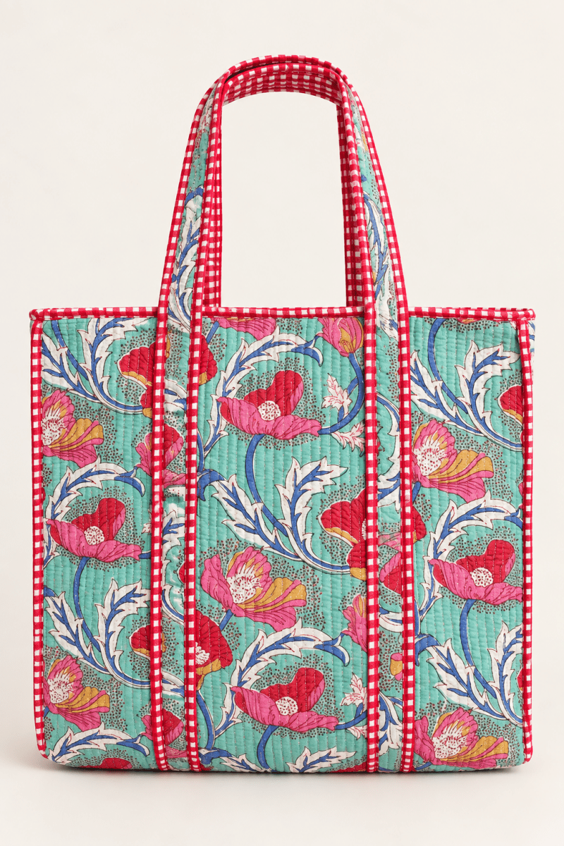Gawjus Tote Bag Pink Picnic - Has Zip - Gawjus