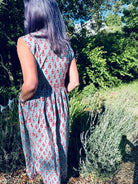 Indian Summer Dress - Raspberry Aqua - Gawjus