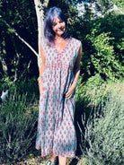 Indian Summer Dress - Raspberry Aqua - Gawjus