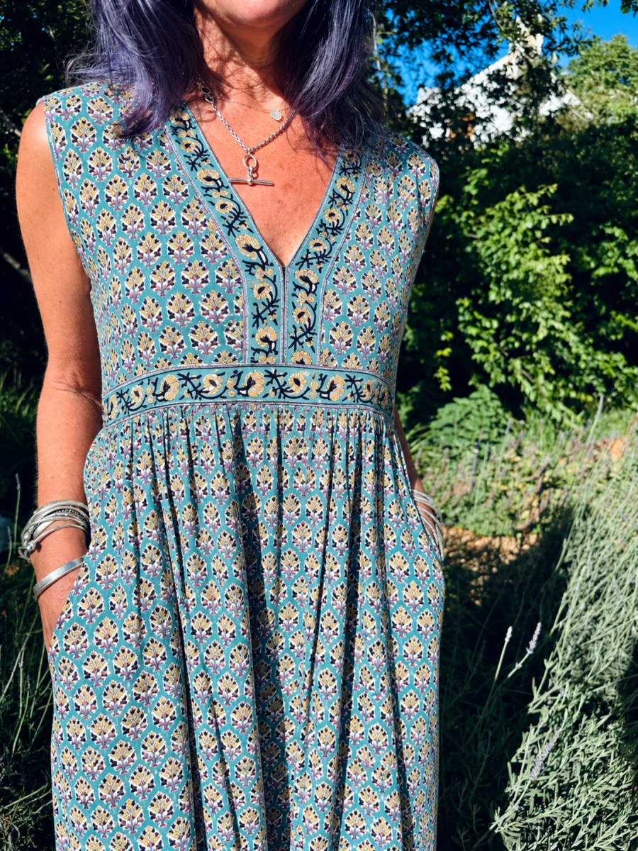 Indian Summer Dress - Taj Bloom - Gawjus