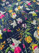 Kantha Blanket - Indigo Blue - Gawjus