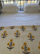 Kantha Blanket - Mustard Marigold - Gawjus