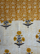 Kantha Blanket - Mustard Marigold - Gawjus