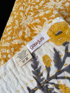 Kantha Blanket - Mustard Marigold - Gawjus