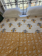 Kantha Blanket - Mustard Marigold - Gawjus