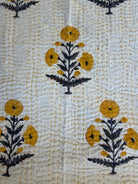 Kantha Blanket - Mustard Marigold - Gawjus