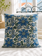 Kantha Pillow Case - Blue Lagoon (50x50) - Gawjus