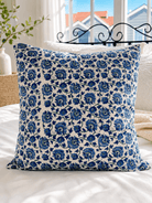 Kantha Pillow Case - Blue Lagoon (50x50) - Gawjus