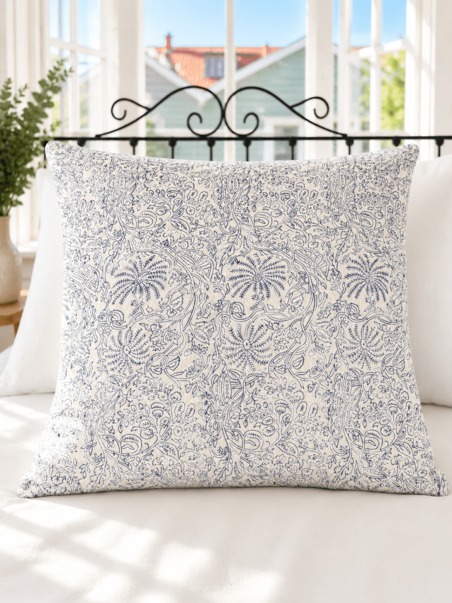 Kantha Pillow Case - Misty Meadow (50x50) - Gawjus