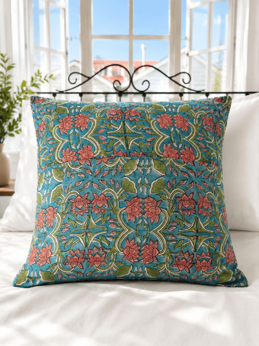 Kantha Pillow Case - Turkish Delight (50x50) - Gawjus