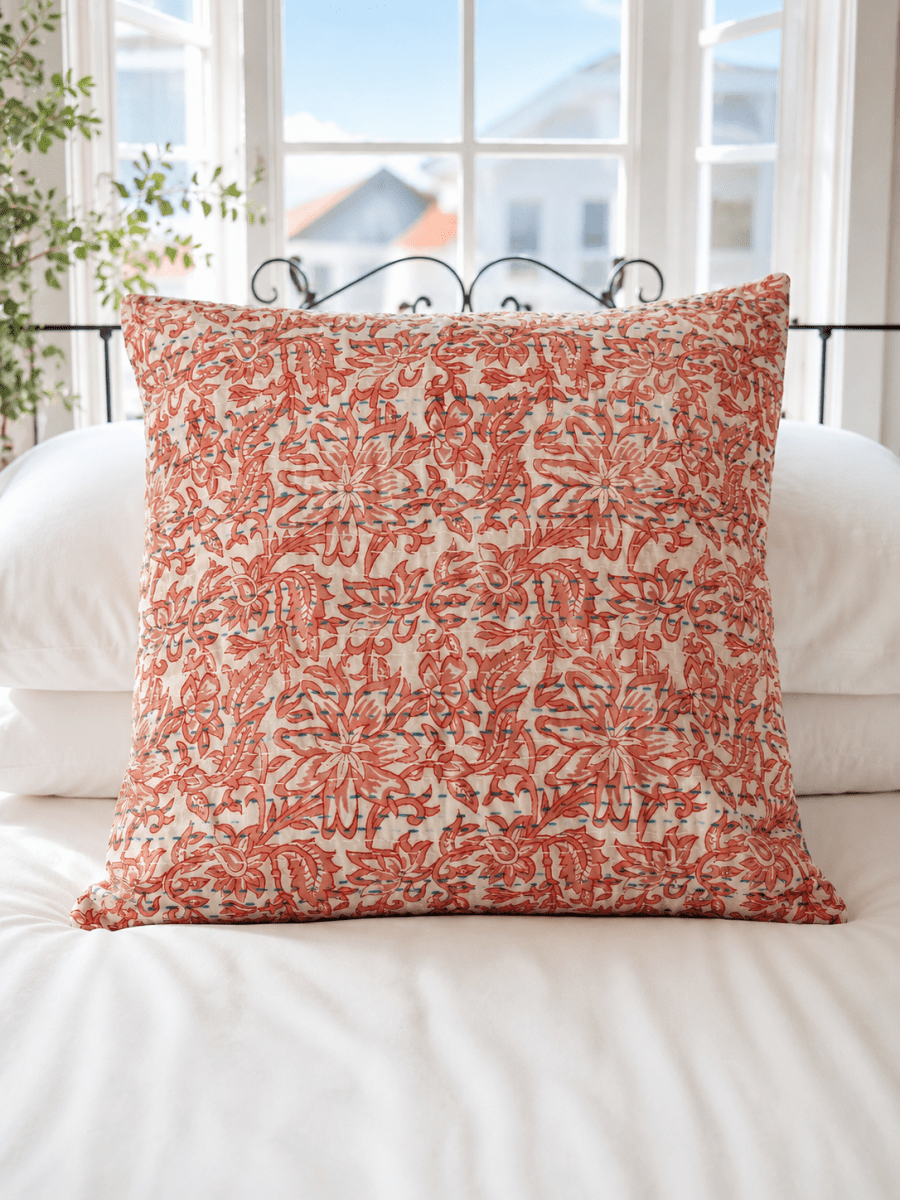 Kantha Pillow Case - Turkish Delight (50x50) - Gawjus