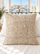 Kantha Pillow Case - White Sands (50x50) - Gawjus