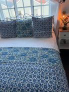 Kantha Quilt - Blue Lagoon - Gawjus