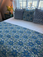 Kantha Quilt - Blue Lagoon - Gawjus